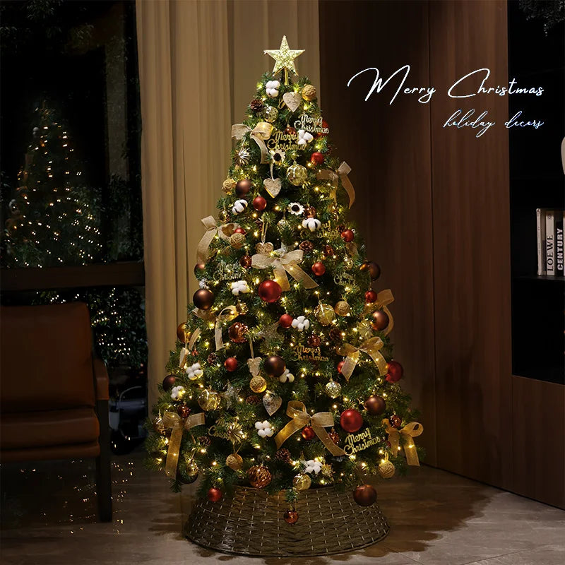 Christmas Decorations Christmas Tree with Lights Package Living Room Large Christmas Tree Ornament Scene Decoration