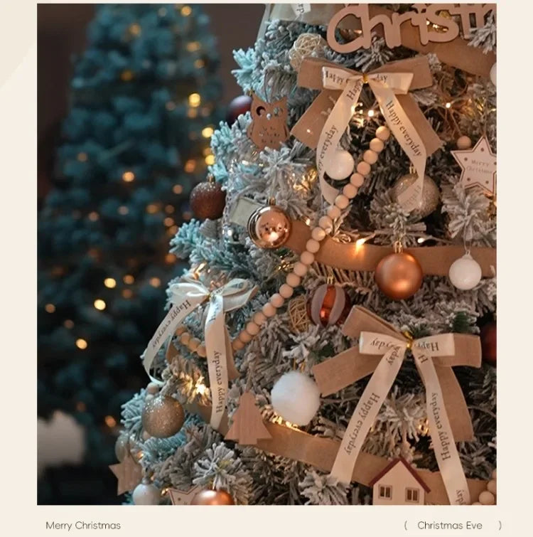 New Christmas decorations for home white Christmas tree living room high-end encryption ornaments large-scale atmosphere layout