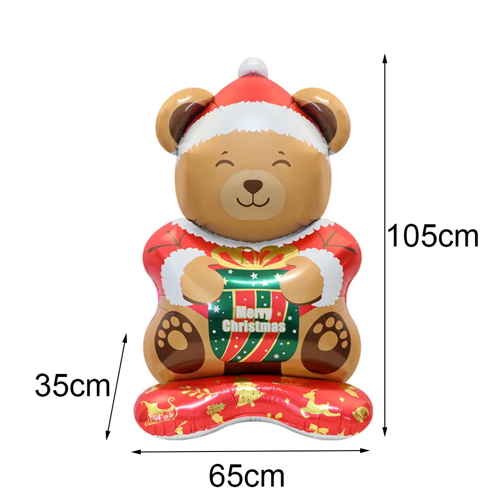 Christmas Party Decorations Christmas Party Supplies Santa Claus Snowman Christmas Tree Balloons for Festive Holiday Decors