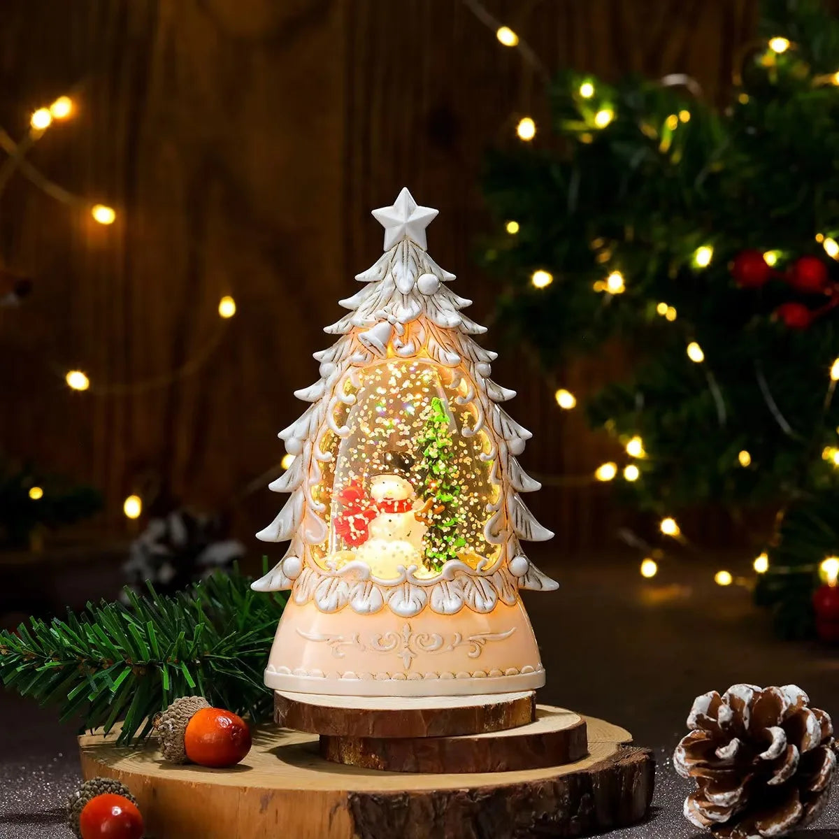 Christmas Scene Decoration Small Gifts Crafts Drifting Snow Crystal Ball Children's Toys Birthday Gift Decoration