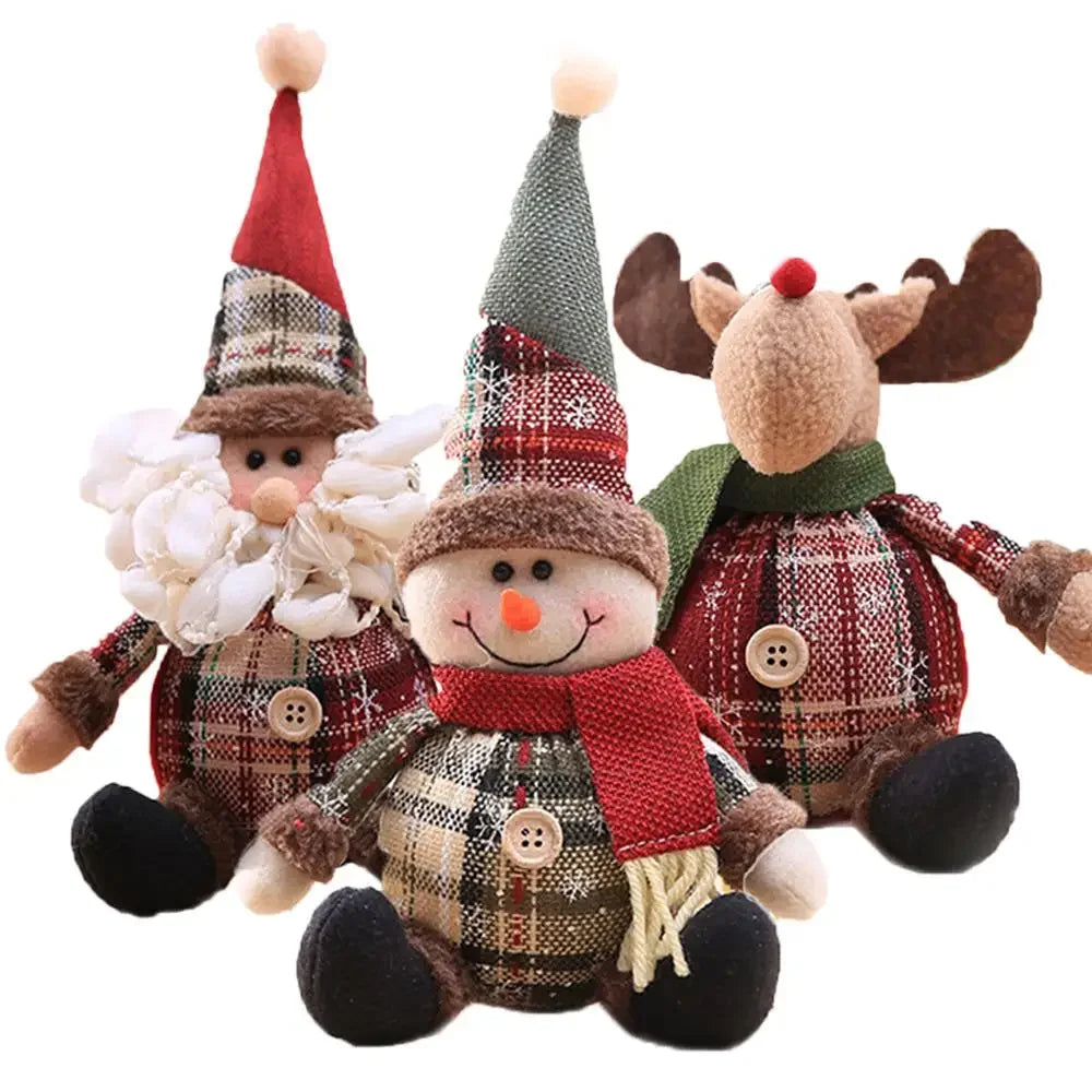 Christmas Santa Doll Merry Christmas Decorations For Home Table Xmas Ornaments Navidad Natal Noel New Year Decor 2025 Gifts