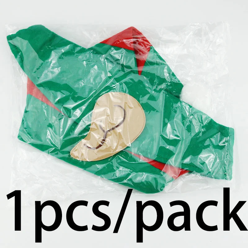 (1 Piece/bag) 53*34cm Christmas Elf Hat Red Green Striped Party Hat New Year Celebration DIY