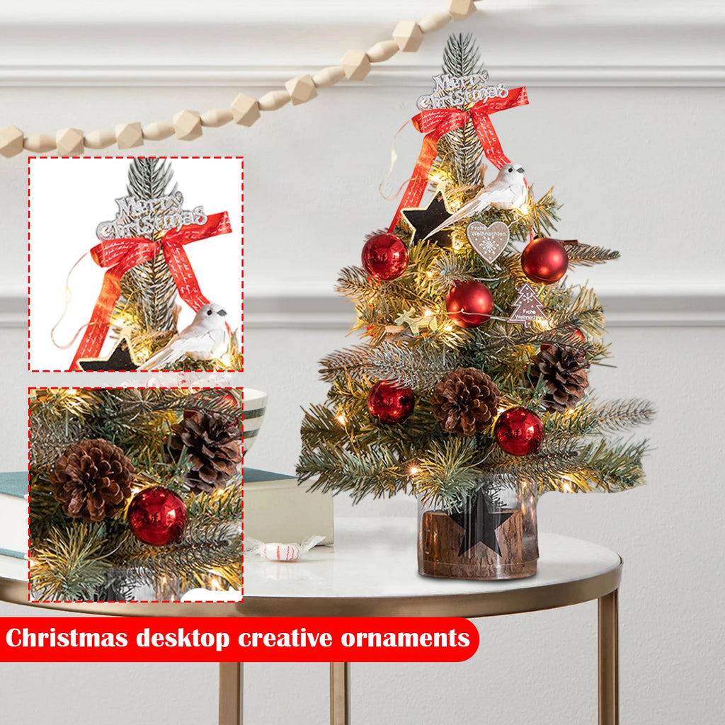 Christmas Decoration Christmas Tree Desktop Small Tree Ornaments New Year Navidad Gift Christmas Festival Party Supplies
