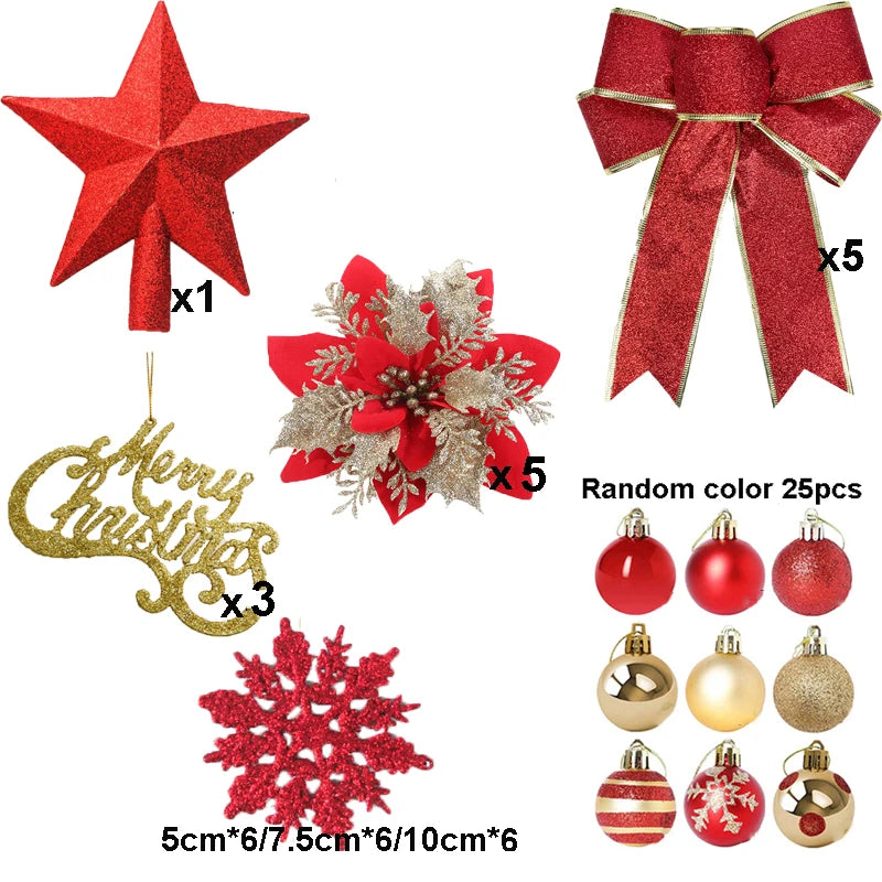 Christmas Decorations Set Christmas Tree Ornaments Hanging Home Decor Living Room Shop New Year Party Holiday Hat Dropshipping