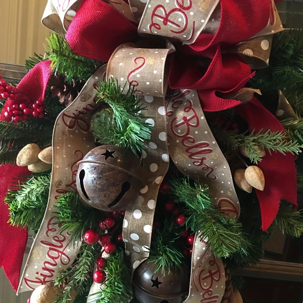 Christmas Door Hanging Garland Decoration Christmas Wreath Home Party Garland Christmas Flowers Window Deco Craft New Year