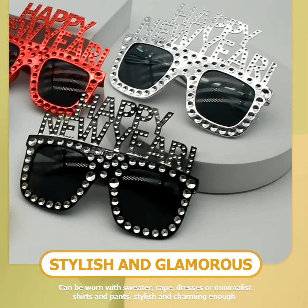 Happy New Year Funny Glasses Party Eyeglasses New Year's Eve Party Supplies Photo Props Fun Glasses 2023 Eyeglasses