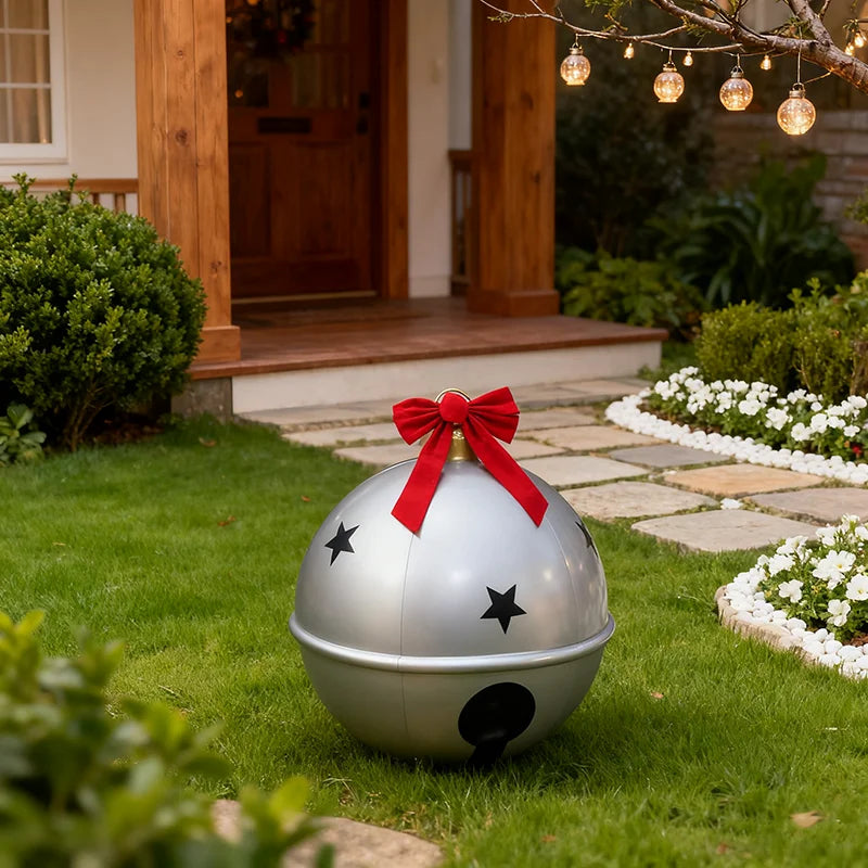 Inflatable Balls - Large Christmas Ornaments, Inflatable Balls for Holiday Decor, Weatherproof Outdoor Feature, Festive Lawn Decoration