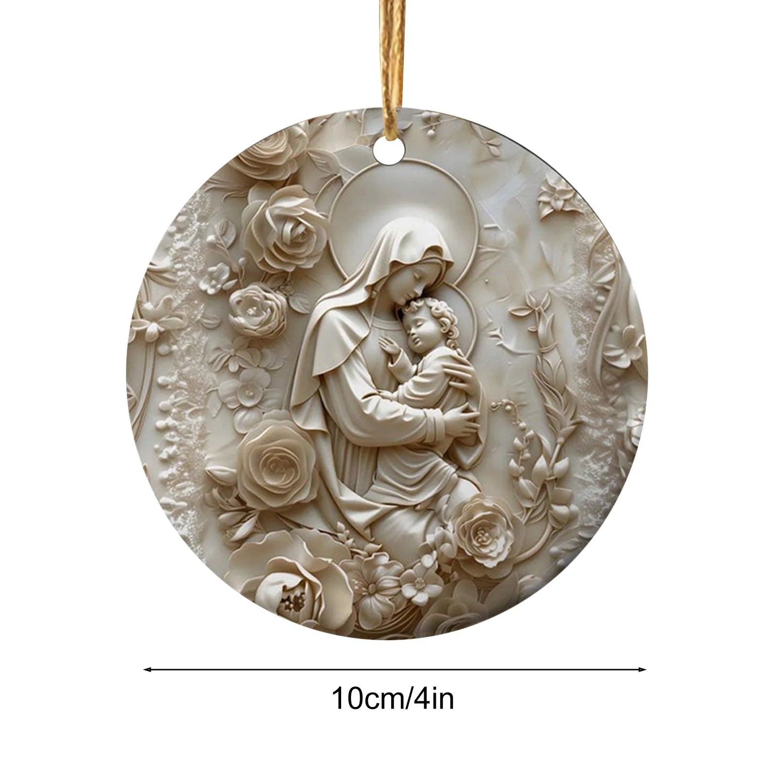 Christmas Nativity Ornaments 12X Christmas Decoration wooden Nativity Scene pendant Christmas Tree Decorations Easter Home Decor