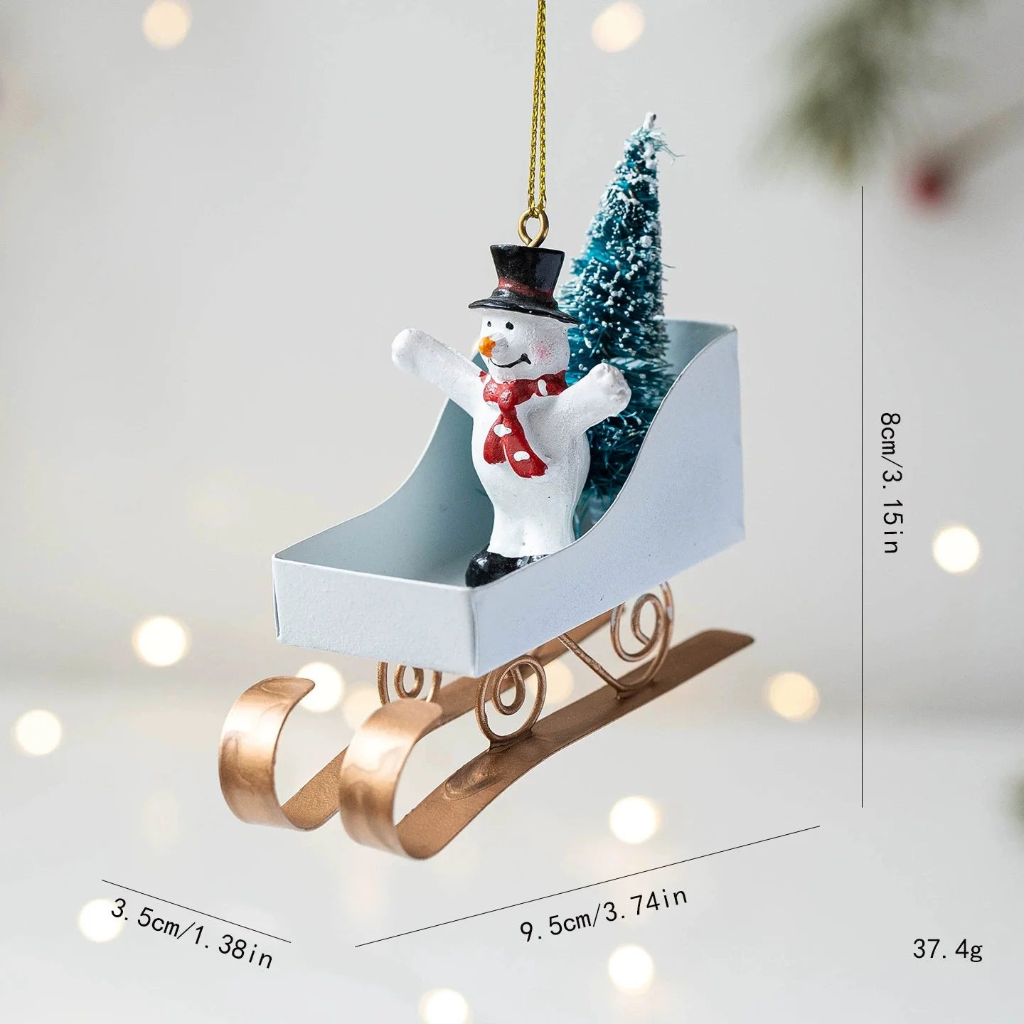 Retro Iron Christmas Pendant Antique Style Santa Claus Airplane Christmas Tree Hanging Decoration Ornaments Snowman Decorative