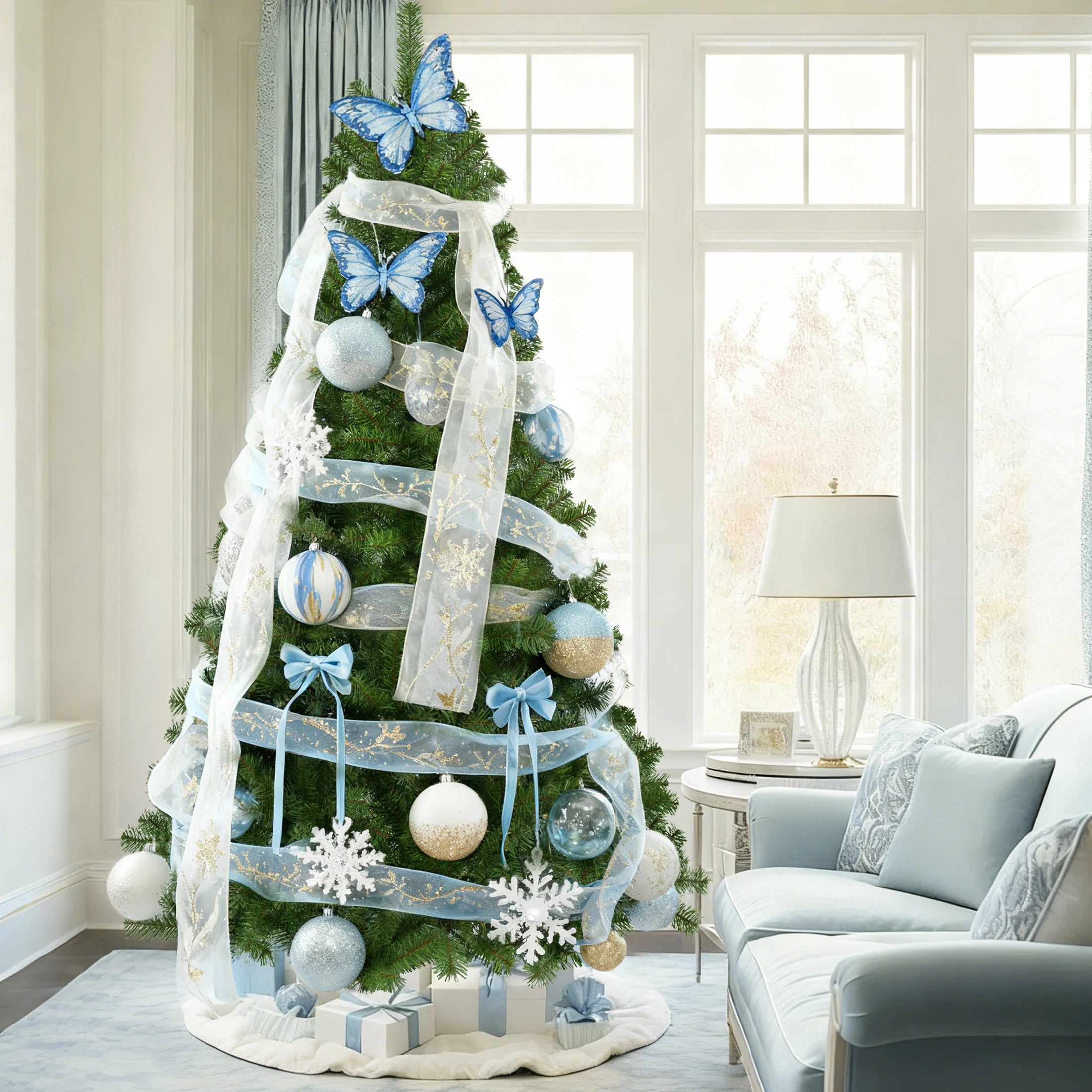 Christmas Decorations 210/180/150/120CM Artificial Christmas Tree Green Xmas Decor New Year Holiday Party Room Decor Home Decor