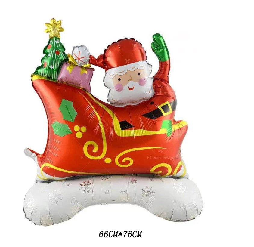 Christmas Decorations Merry Christmas Balloon Santa Claus Christmas Elk Foil Balloon Xmas Party Supplies 2025 ﻿Decoration