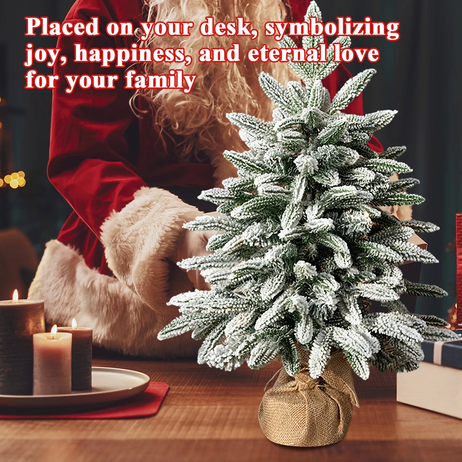 Christmas Decorations Festival Ornaments Home Atmosphere Decoration Christmas Trees Cedar Snow Trees Decorations For Home