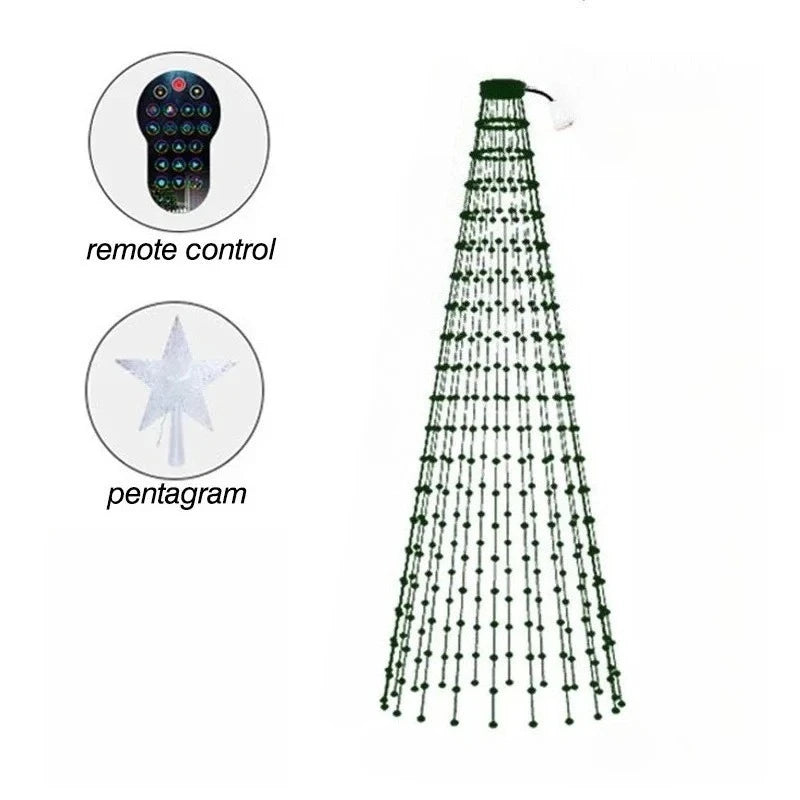 Christmas Decorations Tree Led Lights String Application DIY Image LED RGB IC Fairy Bluetooth Control