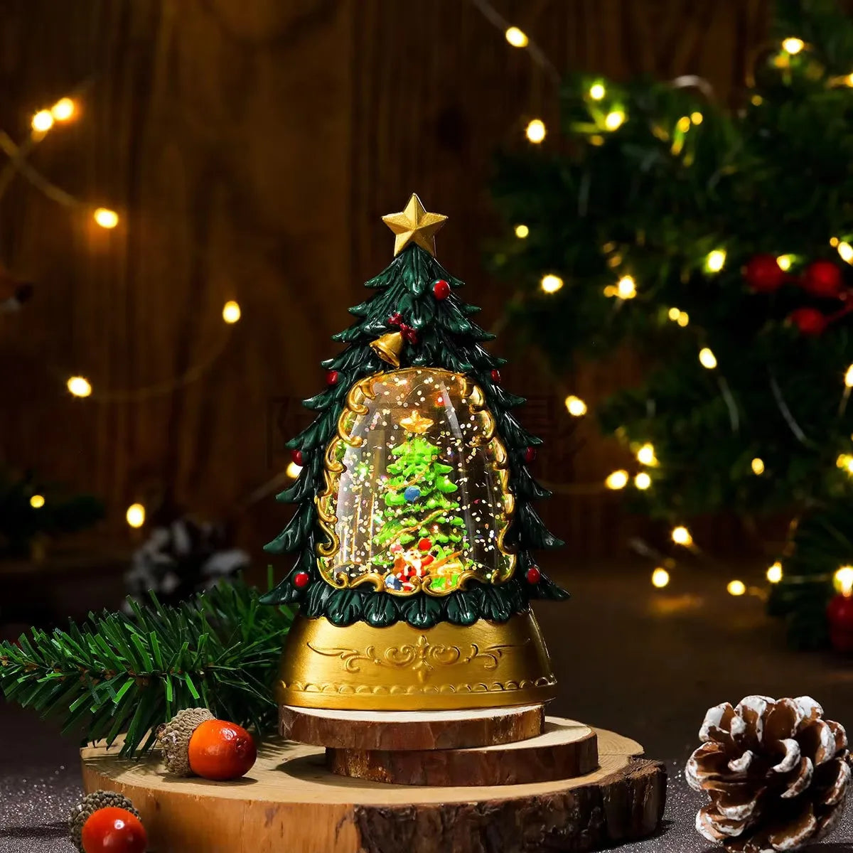 Christmas Scene Decoration Small Gifts Crafts Drifting Snow Crystal Ball Children's Toys Birthday Gift Decoration
