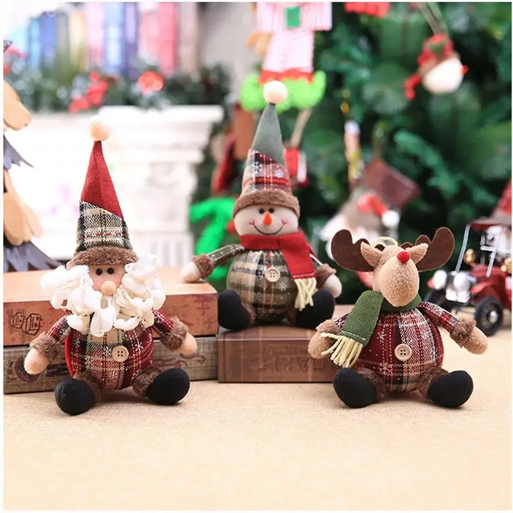 Christmas Santa Doll Merry Christmas Decorations For Home Table Xmas Ornaments Navidad Natal Noel New Year Decor 2025 Gifts