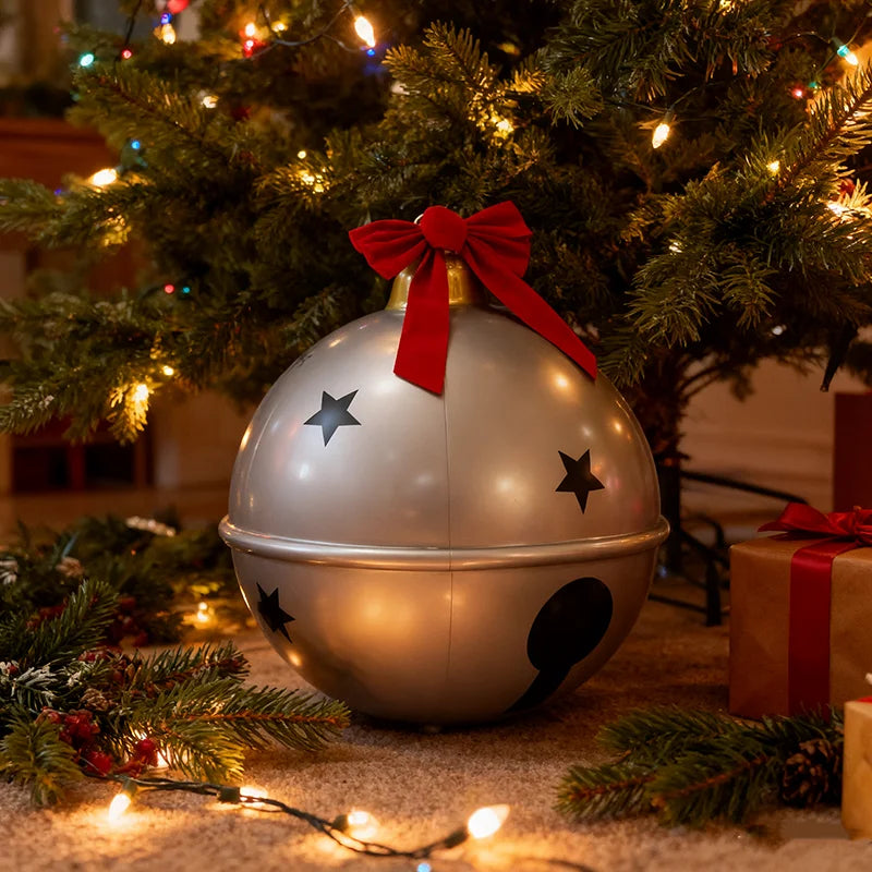 Inflatable Balls - Large Christmas Ornaments, Inflatable Balls for Holiday Decor, Weatherproof Outdoor Feature, Festive Lawn Decoration
