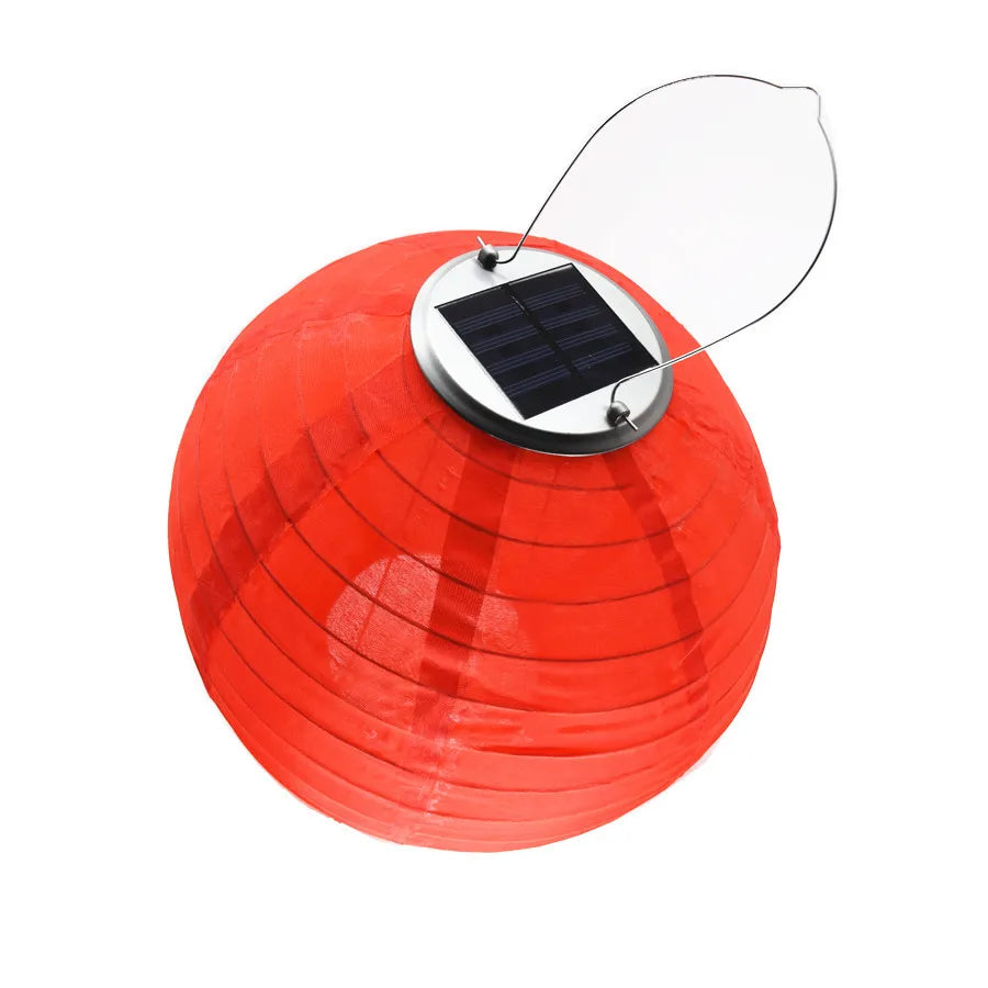 New Year Decoration Solar Light  Lantern Outdoor Waterproof Solar LED Lamp Festival Hanging Lantern Christmas Wedding Decor