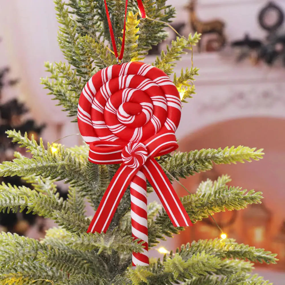 Christmas Decorations Large Candy Canes Christmas Tree Lollipop Decoration Ornaments Decorative for Home Party Decor Xmas Gift