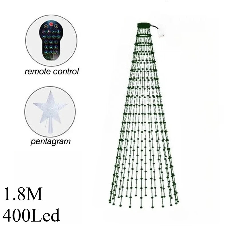 Christmas Decorations Tree Led Lights String Application DIY Image LED RGB IC Fairy Bluetooth Control