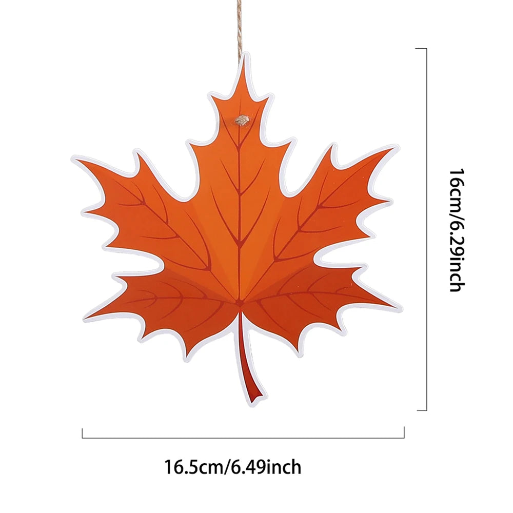 Happy Fall Banner Thanksgiving Party Decor Pumpkin Flag Maple Leaf Farm Spiral Hanging Ornaments Autumn Harvest Party Supplies