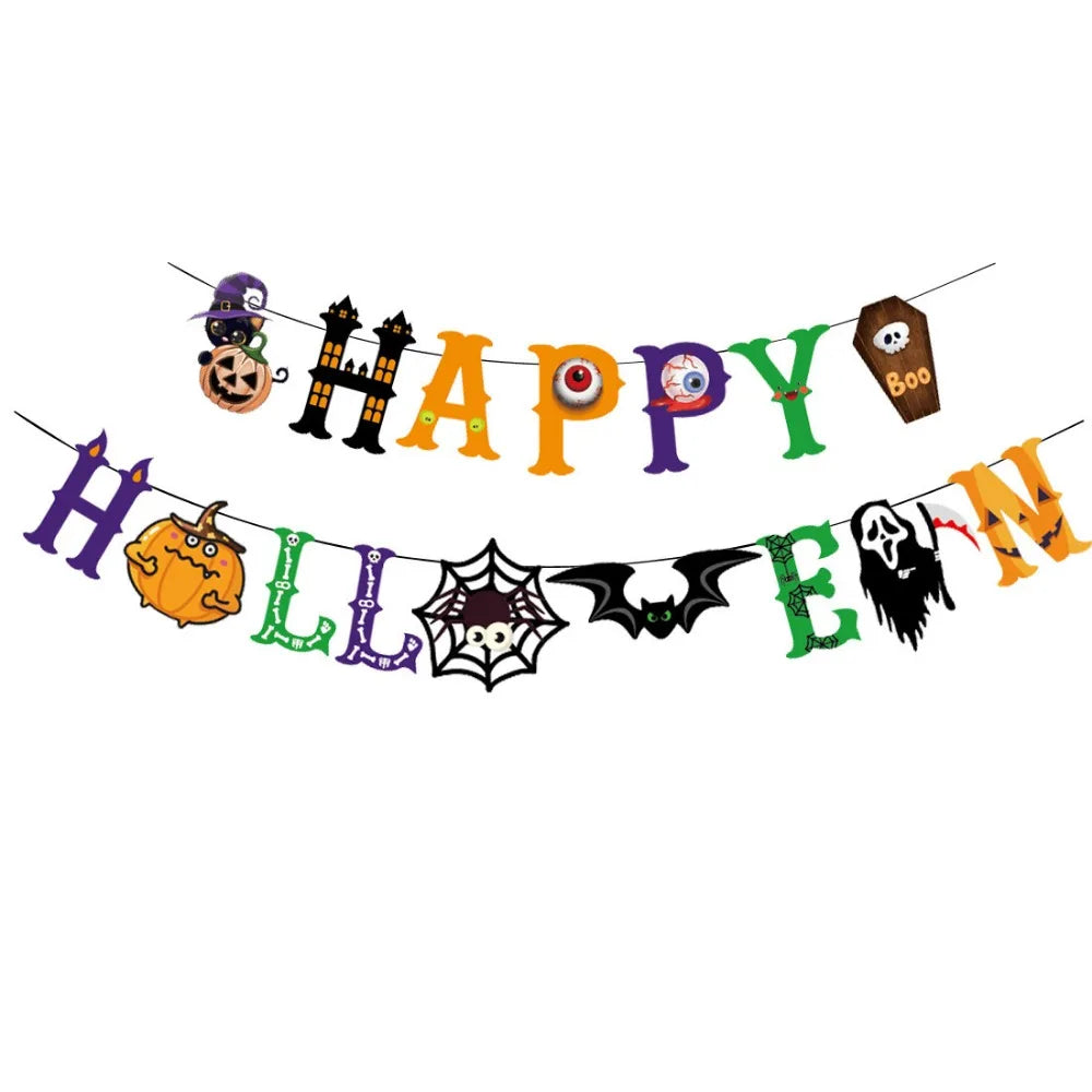 Halloween Decoration Banner for Home Living Room Decoration Halloween Party