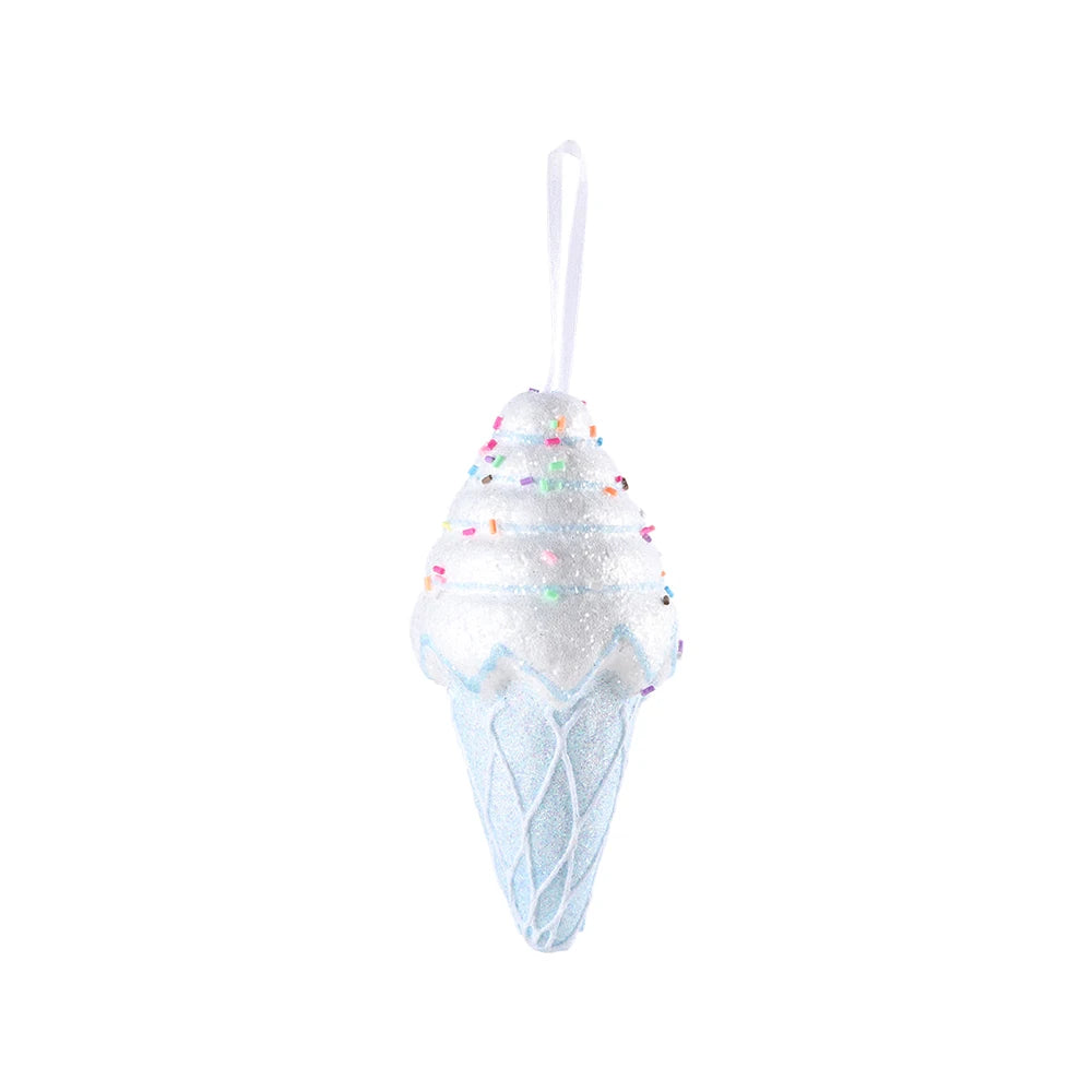Mix Cute Candy Donuts Cupcake Ice Cream Cone Christmas Ornaments Kit Christmas Tree Hanging Decorations Gifts Navidad Natal