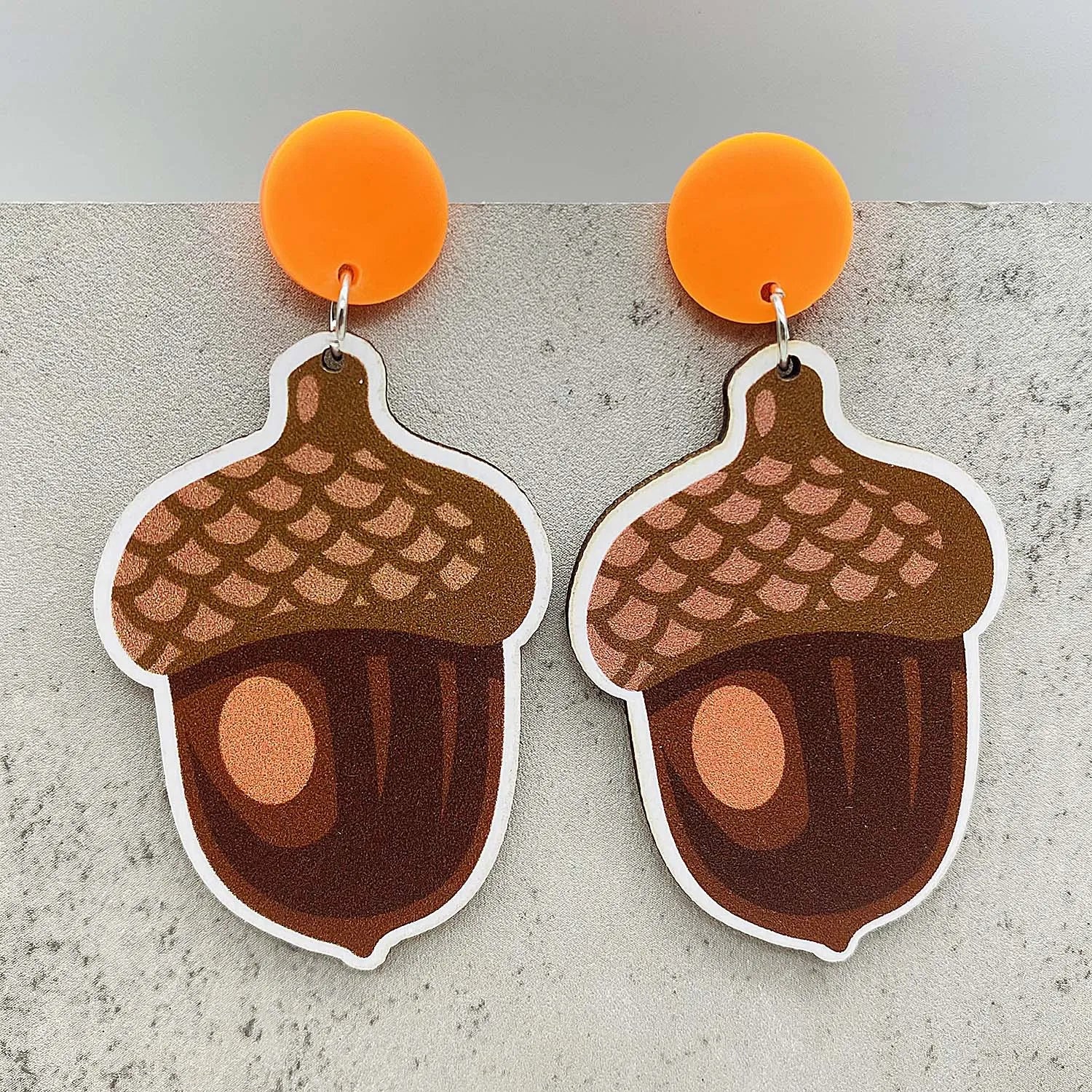 Autumn Thanksgiving Earrings Turkey Pumpkin Maple Leaf Wooden Earrings Women's Thanksgiving Festival Jewelry