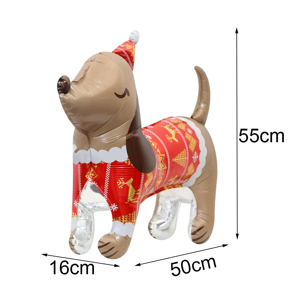 Christmas Party Decorations Christmas Party Supplies Santa Claus Snowman Christmas Tree Balloons for Festive Holiday Decors