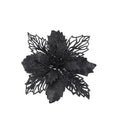 9cm Glitter Artifical Christmas Flowers Christmas Tree Wreath Decorations Fake Flowers Xmas Garland Ornaments New Year 2024