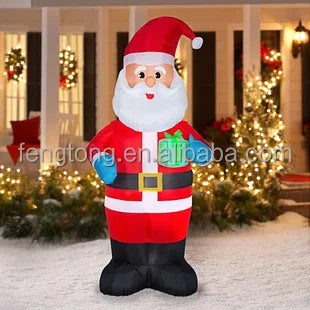 Christmas Inflatables 8ft Christmas Inflatable Santa Claus With Led Lights For Holiday Decorations
