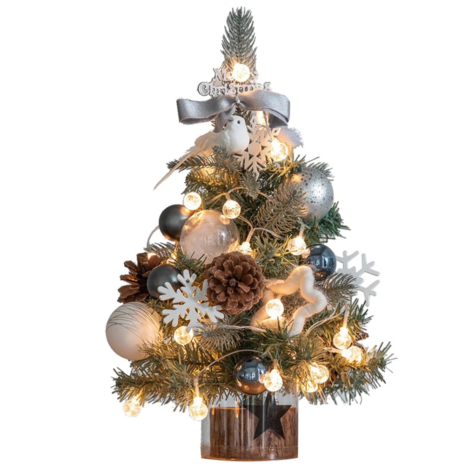 Christmas Tree Home Set Christmas Decorations Desktop Creative Ornaments For Desks And Dining Tables