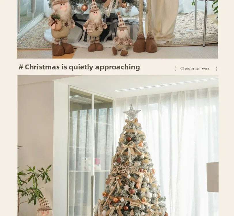 New Christmas decorations for home white Christmas tree living room high-end encryption ornaments large-scale atmosphere layout