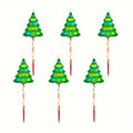 6/12 Pack Christmas Decorations Outside, Solar Christmas Pathway Lights Outdoor Candy Lights For Pathway Yard Garden Outside
