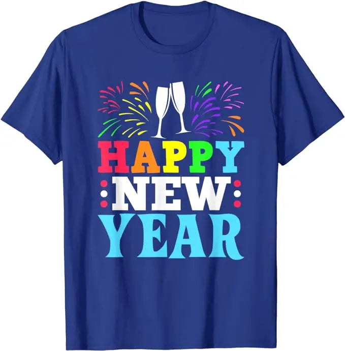 HAPPY NEW YEAR Shirt NYE Shirt Family Matching Outfits Men Women Kids T-Shirt Novelty Gifts Short Sleeve Funny Saying Tee