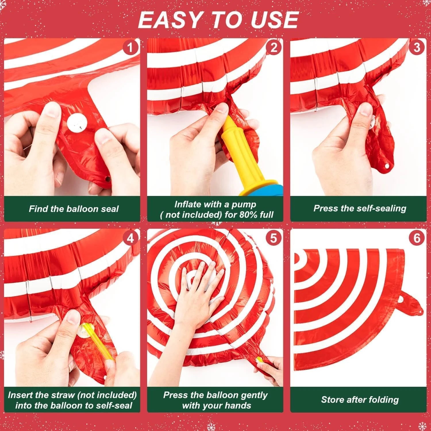 Christmas 2025 Decoration Set Xmas Banner Cake Decorative Tools Cartoon Balloon Christmas Party Supplies