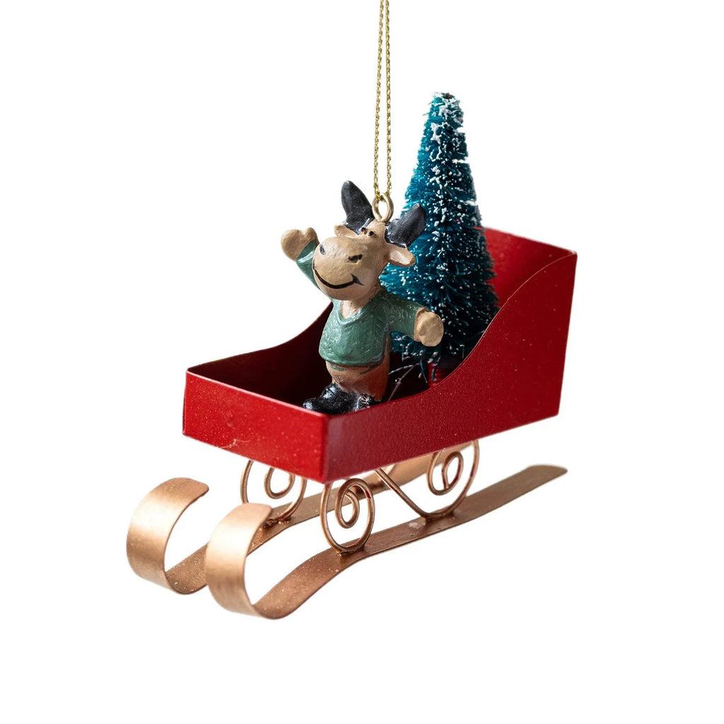 Retro Iron Christmas Pendant Antique Style Santa Claus Airplane Christmas Tree Hanging Decoration Ornaments Snowman Decorative