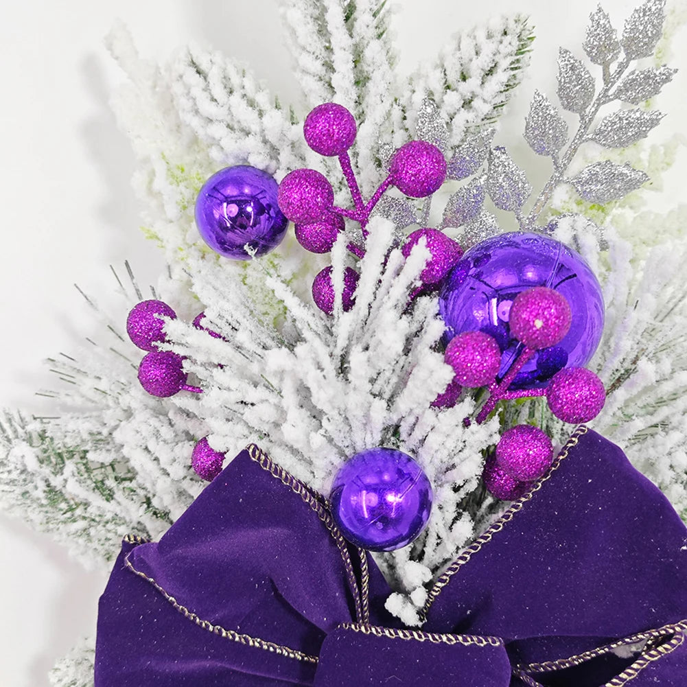 Door Stairs Wreath Christmas Wreath Hanging Pendants Artificial Flowers Stairway Swag Trim Garland Christmas Decorations 2024