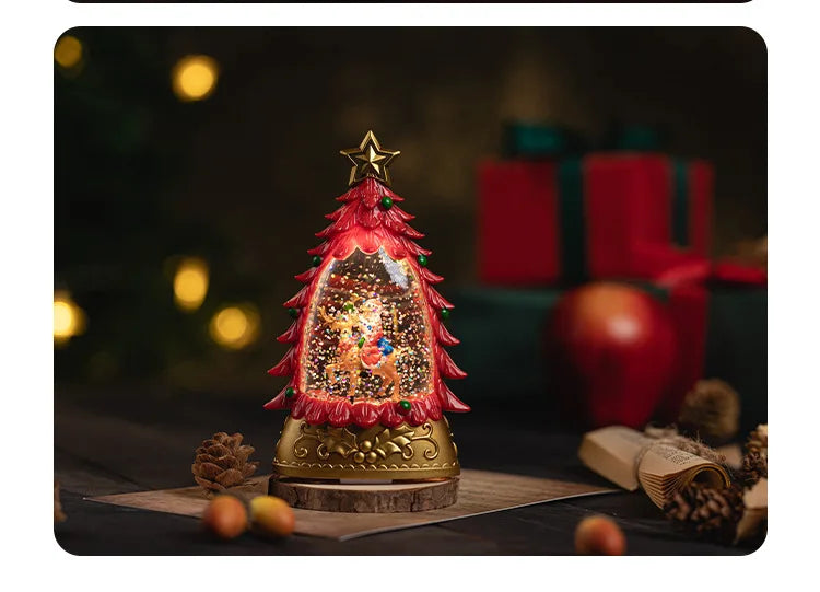 Christmas Scene Decoration Small Gifts Crafts Drifting Snow Crystal Ball Children's Toys Birthday Gift Decoration