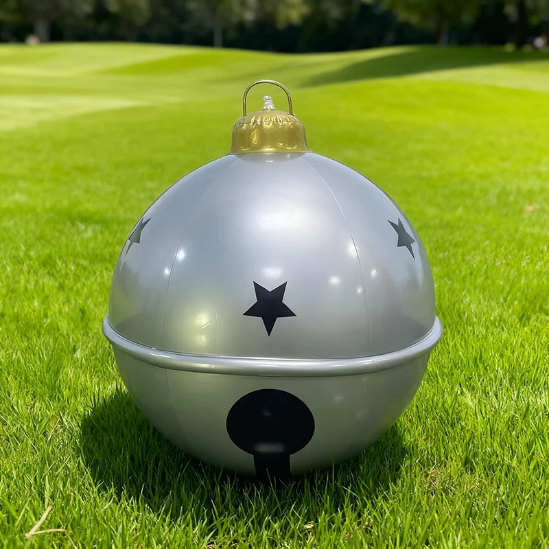 Inflatable Balls - Large Christmas Ornaments, Inflatable Balls for Holiday Decor, Weatherproof Outdoor Feature, Festive Lawn Decoration