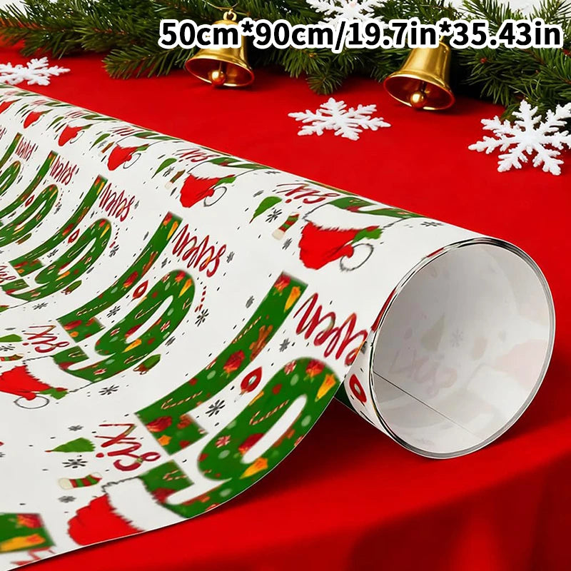 67 Santa-themed Christmas Wrapping Paper, 6 7 Children's Gift Wrap, 67 Humorous Christmas Wrap