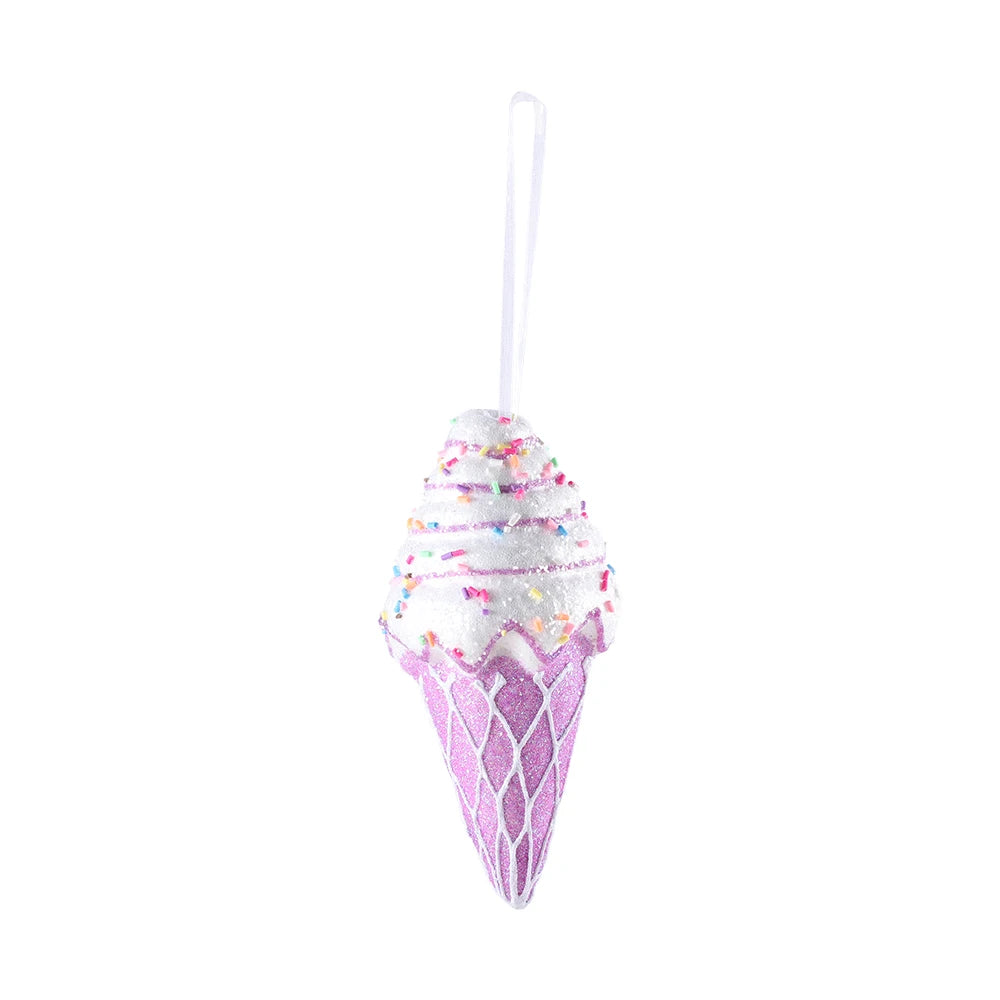 Mix Cute Candy Donuts Cupcake Ice Cream Cone Christmas Ornaments Kit Christmas Tree Hanging Decorations Gifts Navidad Natal