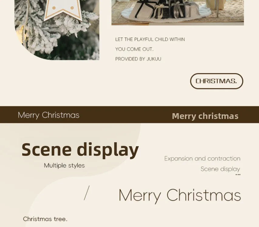 New Christmas decorations for home white Christmas tree living room high-end encryption ornaments large-scale atmosphere layout