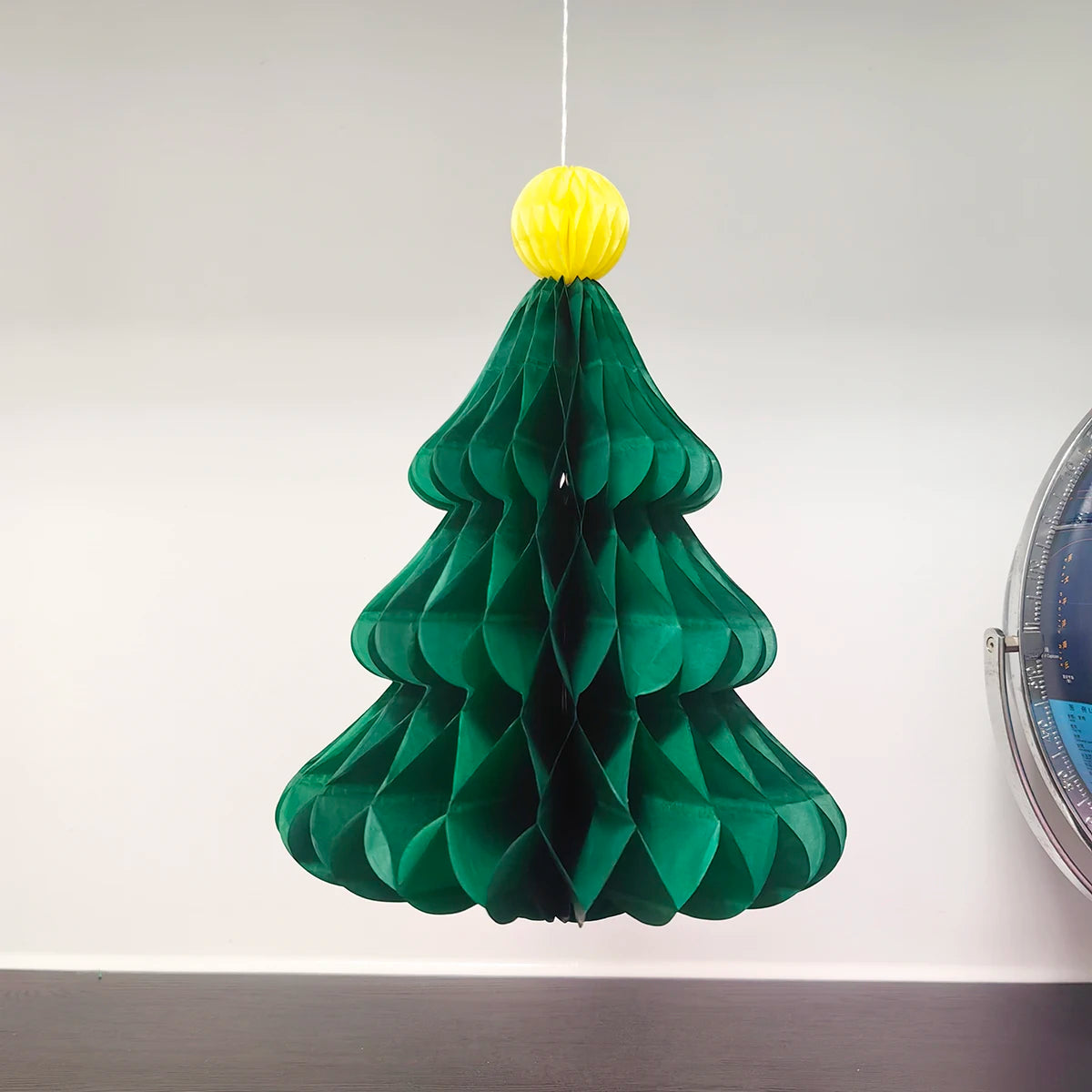 3PCS/SET  Hanging Christmas Centerpiece Decorations Santa Hat+Snow man+Christmas Tree Honeycomb Ornaments for Party Table Decor