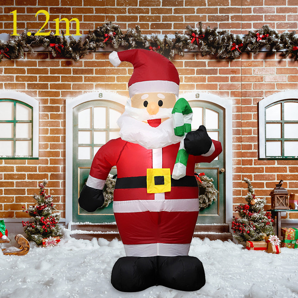 Christmas Inflatable Decoration Toy Built-in LED Lights Inflatable Model Indoor Outdoor Ornament Xmas Party New Year Garden Deco