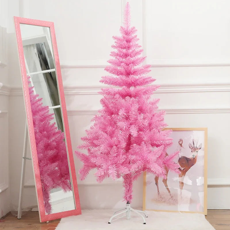 Artificial Xmas Decoration Window Ornaments Christmas Tree Pink Rose Red Christmas Tree Decorations Christmas Decoration Gift