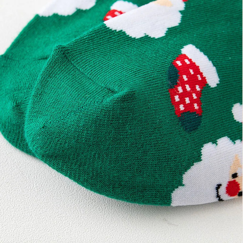 4 Pairs/Lot Children Girls Socks Christmas Socks For Kids Cotton 3-14 Years Comfortable Toddler Leg Warmers Boys Long Socks