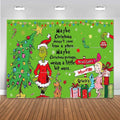 Cartoon G-Grinches Theme Kids Birthday Party Supplies Decorative Background Winter Christmas Party Scene Photography Banner