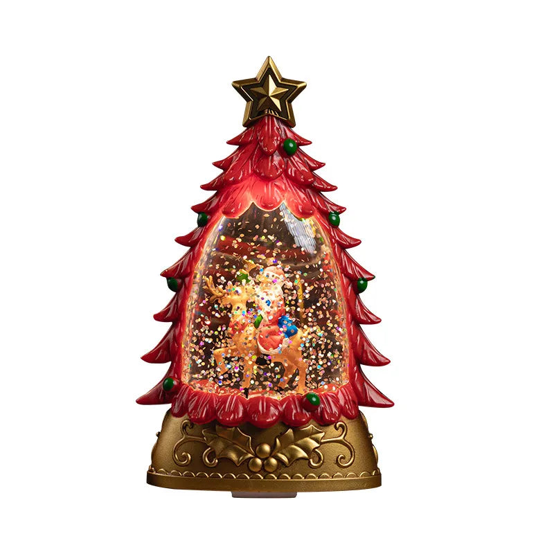 Christmas Scene Decoration Small Gifts Crafts Drifting Snow Crystal Ball Children's Toys Birthday Gift Decoration