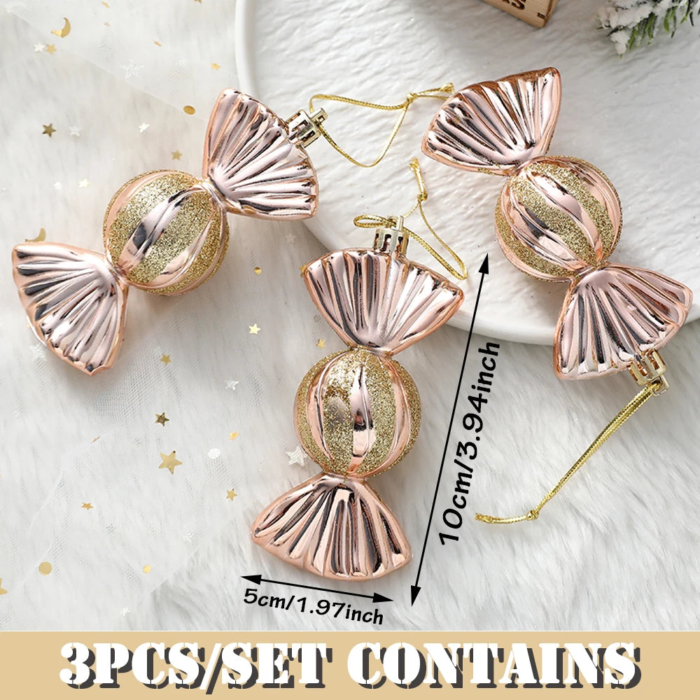 Mix Cute Candy Donuts Cupcake Ice Cream Cone Christmas Ornaments Kit Christmas Tree Hanging Decorations Gifts Navidad Natal