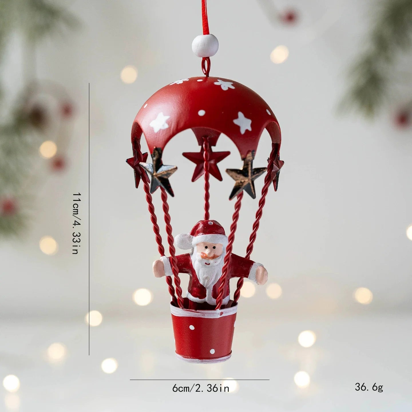 Retro Iron Christmas Pendant Antique Style Santa Claus Airplane Christmas Tree Hanging Decoration Ornaments Snowman Decorative